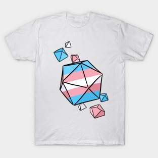 Trans Pride Flag Dice T-Shirt